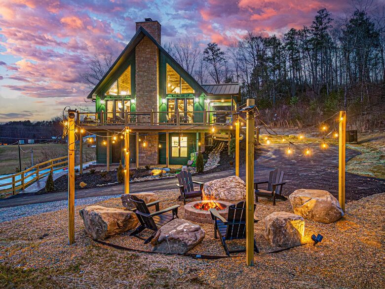 Luxury Group Cabin Near Pigeon Forge with Indoor Pool & Theater - Sevierville, Tennessee