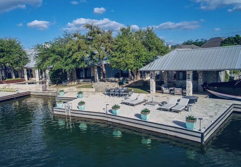 Waterfront Luxury on Lake LBJ | Dock, Outdoor Kitchen & Sunset Views - Horseshoe Bay, Texas