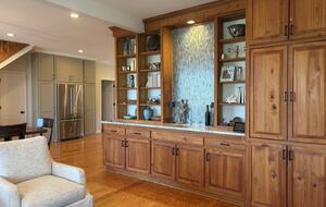 Living room bar area