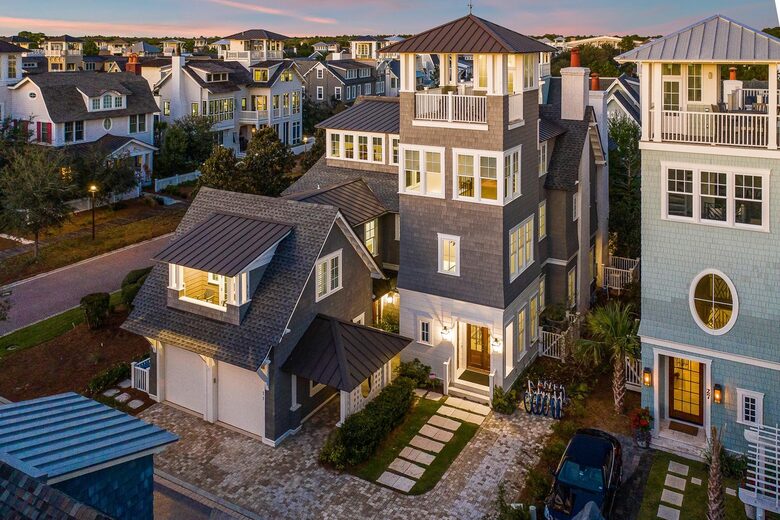 Gated 30A Escape with Lookout Tower & Beach Access - WaterSound, Florida