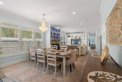 Dining table seats 8