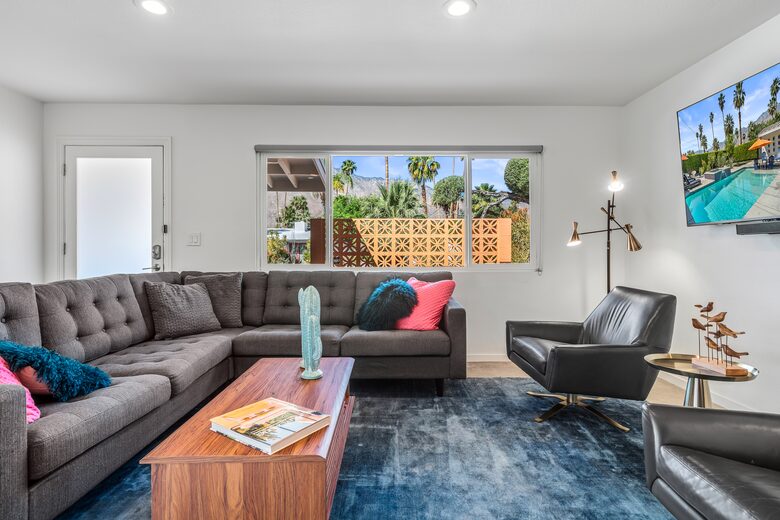 A Desert Modern Stay Centered Around Poolside Mountain Views - Palm Springs, California