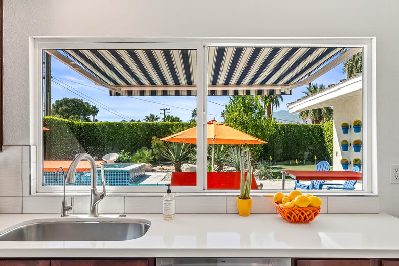 A Desert Modern Stay Centered Around Poolside Mountain Views - Palm Springs, California
