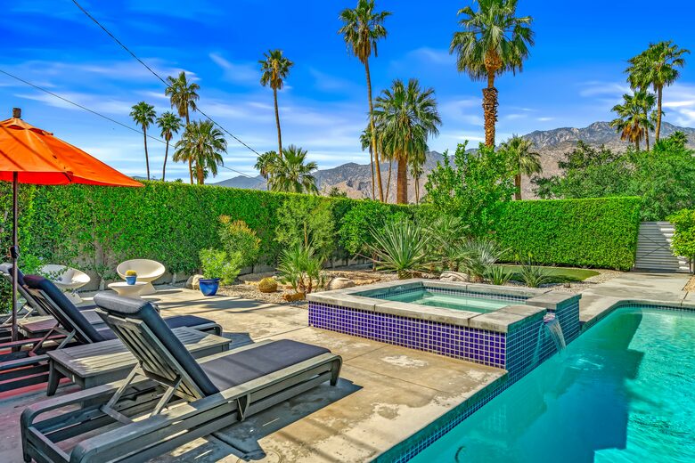 A Desert Modern Stay Centered Around Poolside Mountain Views - Palm Springs, California