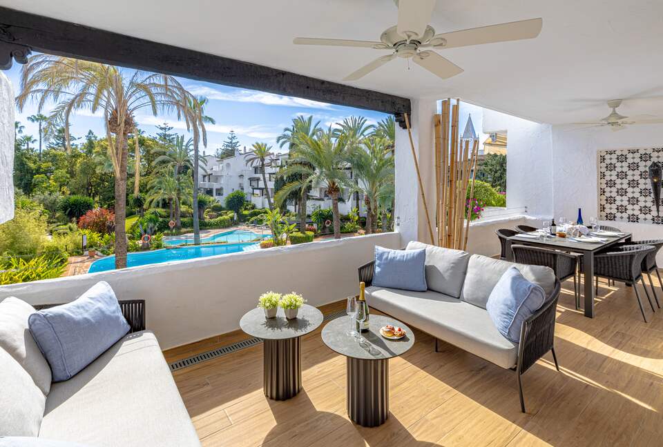 Sophisticated South-Facing Retreat in Puente Romano - Marbella, Spain