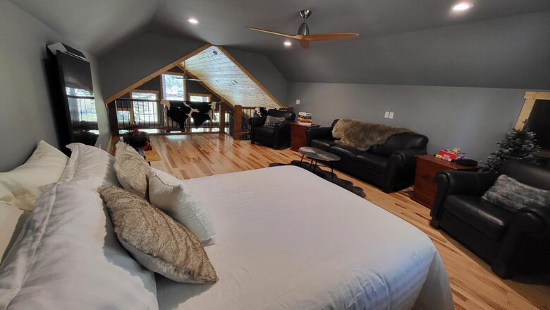 Loft looking towards river views
