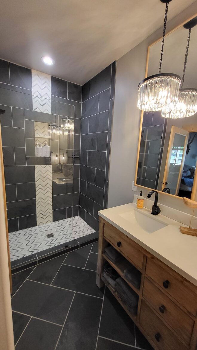 Master bedroom shower