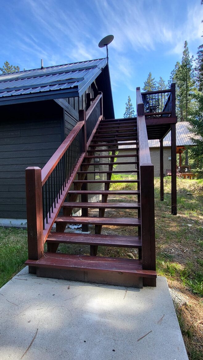 Steps leading to apartment