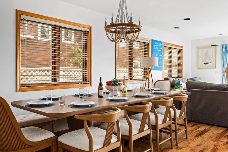 Dining table seats 12
