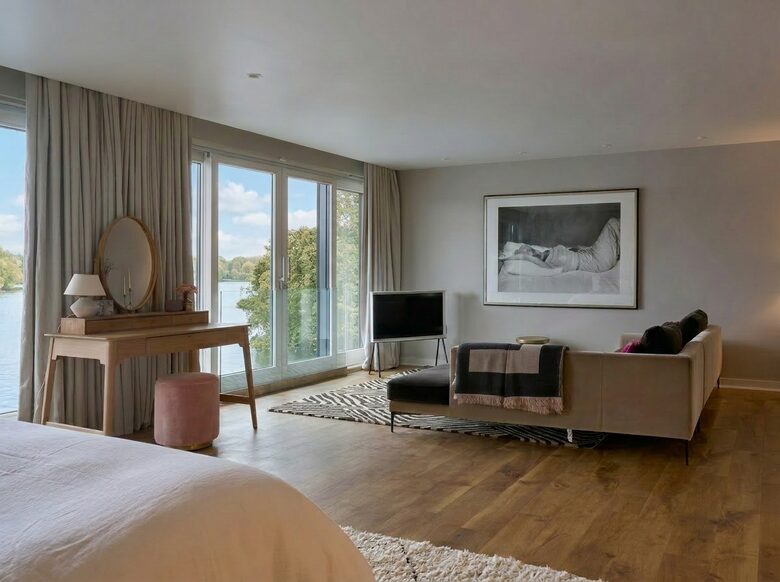 View from Master Bedroom Bed