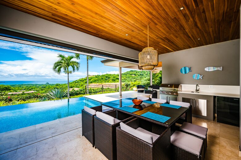 Outdoor Dining and Kitchen View