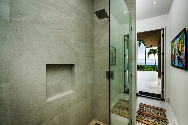 Pool Bathroom from Shower