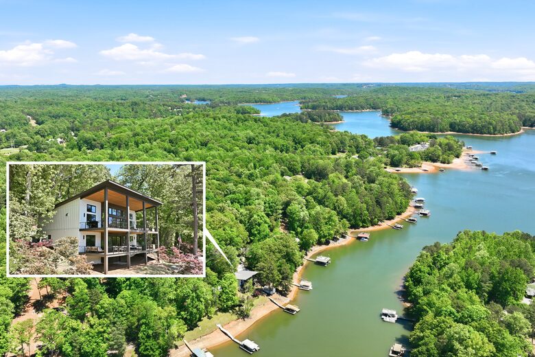 Lake Lanier Modern Lakefront | Private Dock & Fire Pit - Dawsonville, Georgia