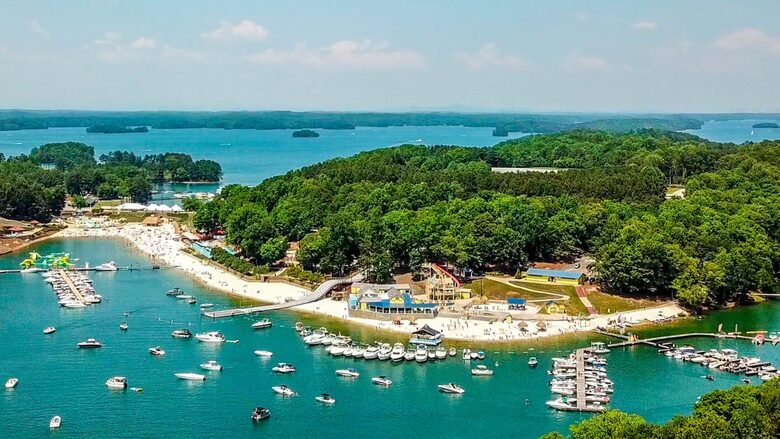 Lake Lanier Modern Lakefront | Private Dock & Fire Pit - Dawsonville, Georgia
