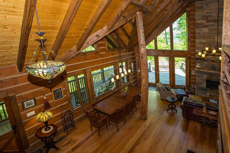 View of great room from upstairs