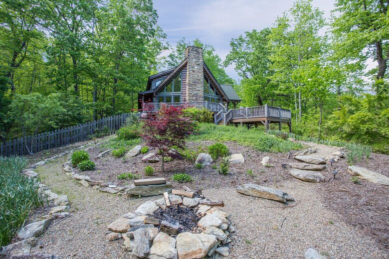 View from fire pit