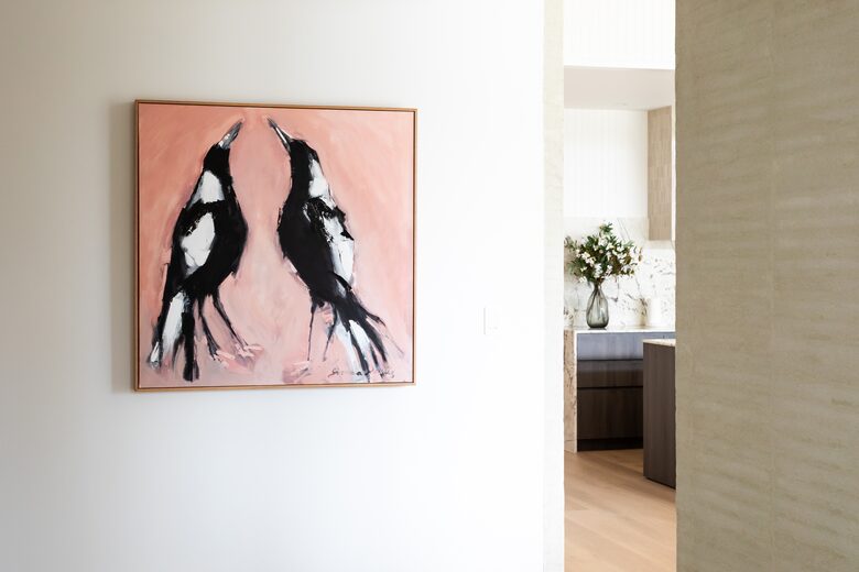 Painting of our visiting magpies