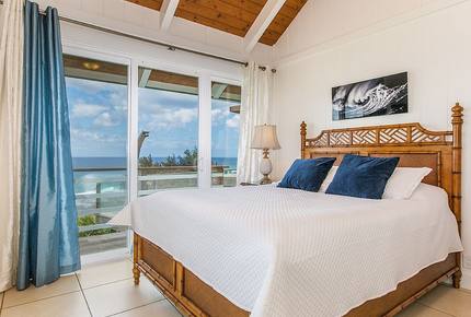 Direct Oceanfront Kauai North Shore. 4 bed/4 bath A/C - Princeville, Hawaii