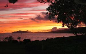 Ocean Beachfront Banyan Tree Beach House - Honolulu, Oahu, Hawaii