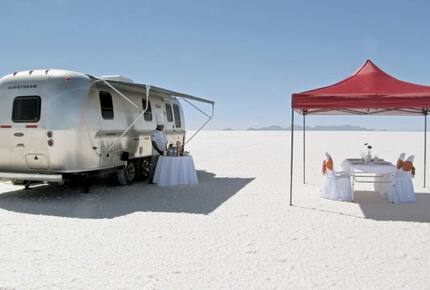CURATED GLAMPING THE NIGHT AWAY - Salt Flats Airstream Dream, Bolivia
