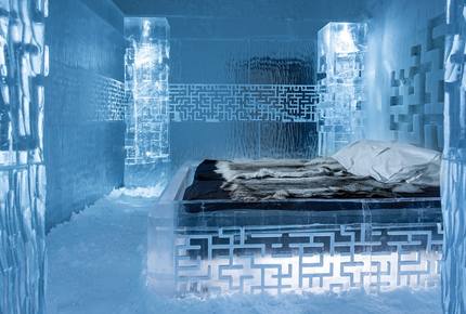 CURATED GLAMPING THE NIGHT AWAY - Ice Snowcastles & Reindeer, Sweden