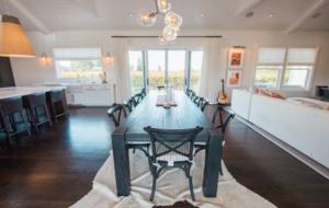 The dining area looking north towards Mount Saint Helena.
