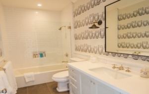 The bunk room bathroom.