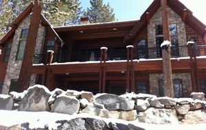 View of the home from the lake side.