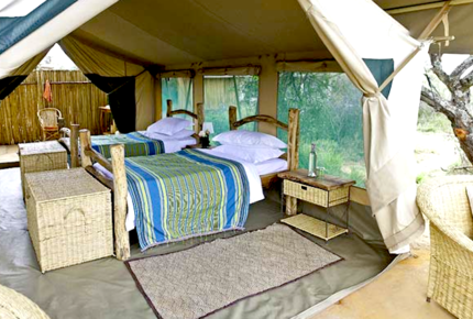 A Private Tent at Laikipia Wilderness Camp