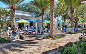 10 minute walk to restaurants and retail