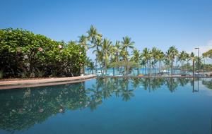 Infinity pool with ocean views