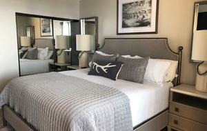 Home Exchange in Orange Beach, AL, master bedroom overlooking the Gulf