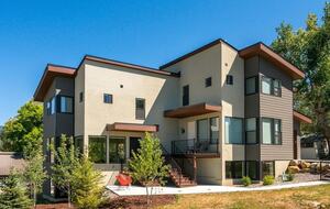 Exterior of ultramodern Steamboat Springs home