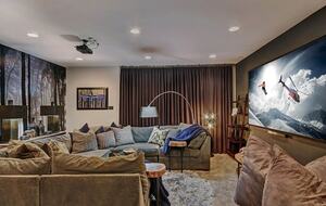 Home exchange in Breckenridge CO, secret media room with projector