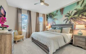 Home exchange in Kissimmee FL, second master suite with king bed