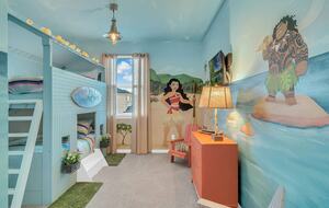 Home exchange in Kissimmee FL, Moana themed room with twin bunk bed