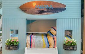 Home exchange in Kissimmee FL, Moana room with beach bunk bed