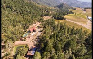 Home exchange in Calistoga CA, aerial view of property