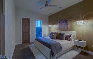 Home exchange in Spicewood TX, master bedroom with king-sized bed