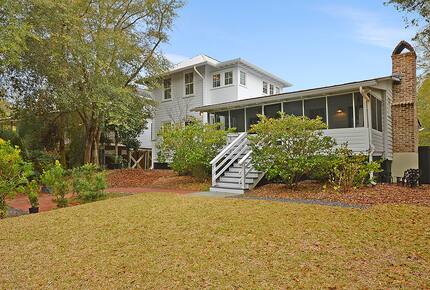 The renovated cottage has original charm with modern touches.