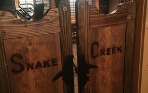 Saloon doors leading to exercise/ game room