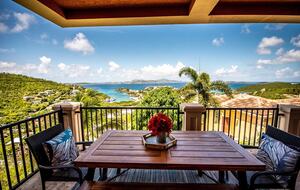 Home Exchange in St. John, USVI, outdoor dining table views