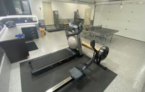 Home Exchange in British Columbia garage gym and ping pong