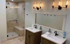 Home Exchange in British Columbia guest bathroom