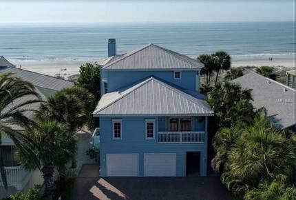 Home Exchange in Indian Shores, FL, beach blue home on ocean