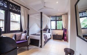 Home exchange in Ubud, Bali, third bedroom with garden view