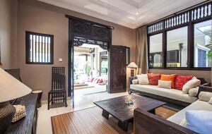 Home exchange in Ubud, Bali, family room that serves as fourth bedroom