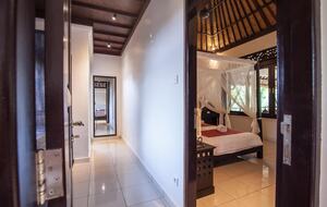 Home exchange in Ubud, Bali, hallway connecting second & third bedroom