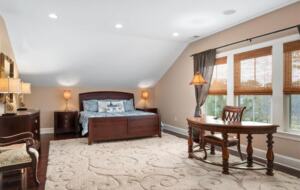 Large bedroom with bonus sitting area