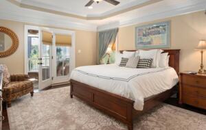 First floor master suite with access to patio